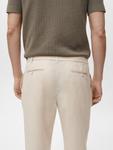 Обычные брюки со складками спереди MANGO MAN Romelino, Beige - фото 6