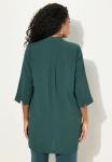Туника CRUSHED SPLIT NECK Ulla Popken, зеленый - фото 5