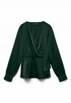 Блуза Vero Moda Blouse, Pine Grove/Mottled Dark Green - фото 5