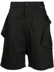 44 LABEL GROUP шорты-бермуды с карманами, черный - фото