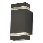 Настенный светильник searchlight Up-Down, алюминий - серый - фото