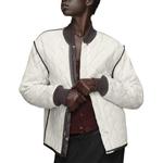 Стеганая бомбер-куртка Maison Margiela, белый - фото 6