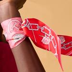 HERMES Шелковый  шарф Women's Candy Pink - фото 6