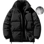 Пуховик унисекс Jeep, черный/белый - фото