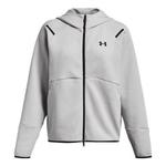 Куртка unstoppable fleece full zip jacket 'light grey' Under Armour, серый - фото