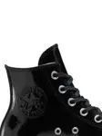 Кожаные кроссовки на платформе Converse, черный - фото 3