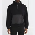 Толстовка прямого кроя в стиле датни Hugo, черный - фото