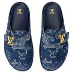 LOUIS VUITTON Мужские тапочки Easy Closed Toe синие - фото 5