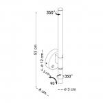 KOSILUM Настенный светильник Noxea, белый, 53 см - фото 6