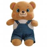 Стильные плюшевые мишки из денима высота 40см/60см MLING - фото 2