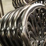 Комплект стульев Green Water с узором классической клетки, 2 предмета, бронза - фото 5