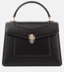 Сумка Serpenti Forever Medium из кожи Bvlgari, черный - фото