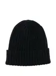 Шапка бини в рубчик Dell'Oglio, синий - фото 2