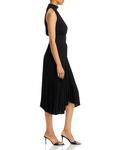 Плиссированное платье миди Renzo A.L.C., черный - фото 7