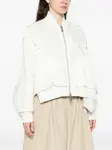 Бомбер на молнии Sacai, белый - фото 3