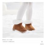 Детские зимние сапоги Kids EBMINI, хаки - фото 12