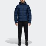 Пуховик мужской студенческий темно-синий Adidas, темно-синий - фото 3