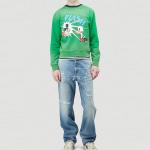 Свитшот женский Gucci, зеленый - фото 6