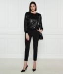 Лонгслив женский Liu Jo Sport с пайетками, черный - фото 2