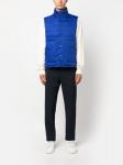 Kiton дутый жилет на пуговицах, синий - фото 2