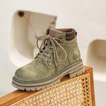 Ботинки Мартин унисекс Chibang, землянисто-желтые с эффектом увеличения роста - фото 6