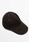 Бейсболка Massimo Dutti Cap, Dark Brown - фото 3