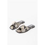 Сандалии MONTECARLO из кожи с эффектом питона Paris Texas, Bicolor - фото