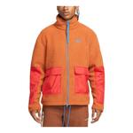 Куртка Nike sportswear sherpa jacket 'Orange', оранжевый - фото