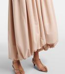 Платье миди в горошек Pfeiffer Simkhai, Beige White - фото 5