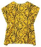 Кафтан из хлопка и шелка с принтом в стиле барокко Versace, разноцветный - фото 4