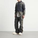 Джинсовая рубашка Fogpocket Rick Owens, Dark Dust - фото 4