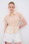 Блузка на пуговицах adL, бежевый - фото 5