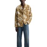 ZARA Рубашка мужская Camel/White - фото 5