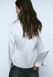 Блуза Stradivarius Button-down blouse, White - фото 2
