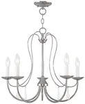 Люстра из металла Mirabella 5-light Livex, chrome - фото