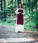 Средневековое платье Aila красное - фото 2