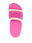 Mou шлепанцы Eva с тисненым логотипом, розовый - фото 4