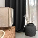 Штора HOOMstylen Blickdicht mit Kräuselband 1x, 1x270x140 см, черный - фото 3