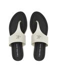 Сланцы Flat Sandal Toepost Mg YW0YW01691 Calvin Klein Jeans, белый - фото