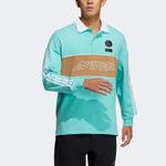 Футболка поло мужская кисло-зеленая Adidas - фото 4