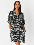 Мини-платье расслабленного кроя с треугольным принтом Whistles, Black/Multi - фото 3