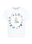 Футболка с логотипом Stella McCartney Kids, белый - фото