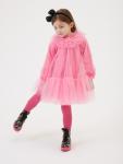 Платье из тюля с оборками Monnalisa, Sachet Pink - фото 5