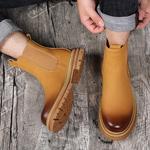 Мужские челси-ботсы Shanpijiang, коричневый - фото 4