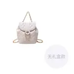 NOMK Одноплечевая сумка-ведро, White - фото