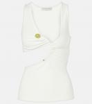 Майка Arc Stone из ребристой ткани Christopher Esber, белый - фото