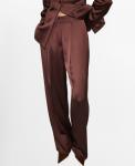 Женские атласные брюки от костюма MANGO, Brown - фото