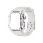 Biaodaige Часы Strap Apple Compatibility Silicone Material, Black case + orange strap - фото 6