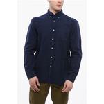 Синяя хлопковая рубашка Woolrich, Blue - фото