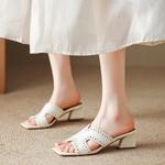 FMM Женские слайдеры экрю, цвет Ecru - фото 3